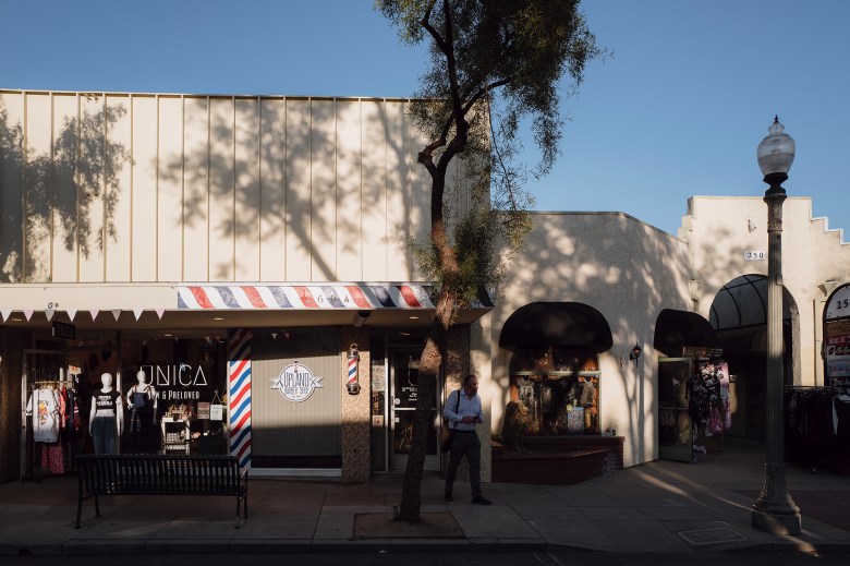 Downtown Upland on April 18, 2024. Photo by Zaydee Sanchez for CalMatters