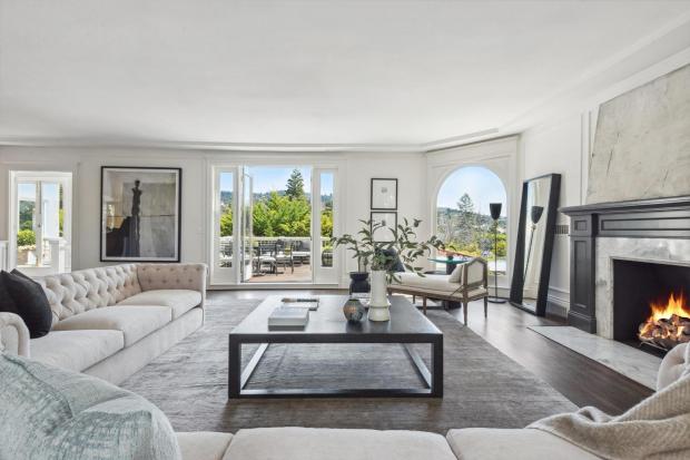 Living room opening up to terrace.