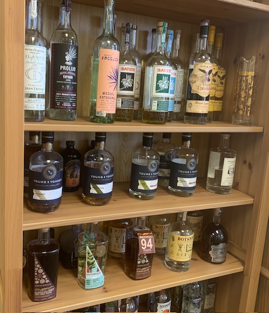 Some of the products represented by Springboard Wine and Spirits Co. (Photo by Jeff Burkhart)