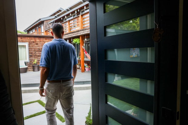 Casey Bradley shows one of the two ADUs built in the same lot where he lives in Berkeley, Calif., on Friday, May 24, 2023. (Ray Chavez/Bay Area News Group)