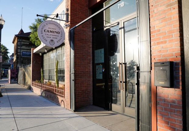 SAN JOSE, CALIFORNIA - AUGUST 17: The front entrance at the Camino Brewing Co. in San Jose, Calif., on Tuesday, Aug. 17, 2022. (Nhat V. Meyer/Bay Area News Group)