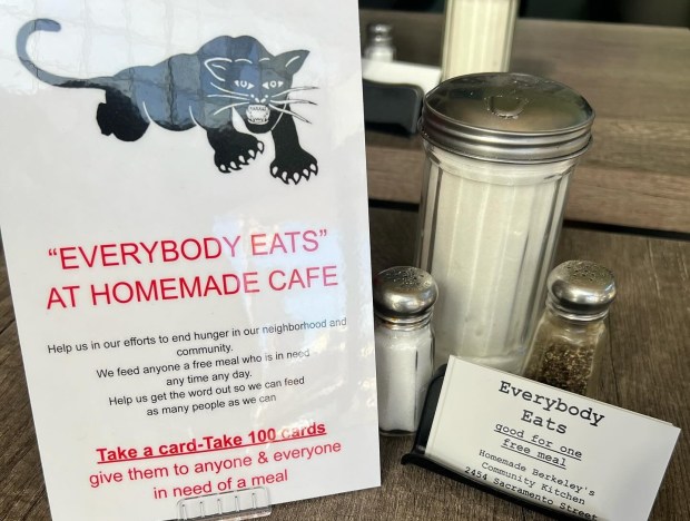 Homemade Cafe chef-owner Collin Doran and his customers made sure everyone who walked in the door was fed, whether they could afford to pay or not. (Photo courtesy of Homemade Cafe)