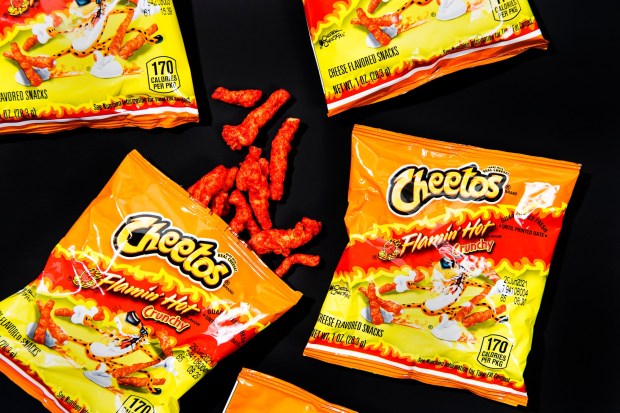 Products containing artificial dyes, like Flamin' Hot Cheetos, could be banned from California public schools. (Mariah Tauger/Los Angeles Times/TNS)