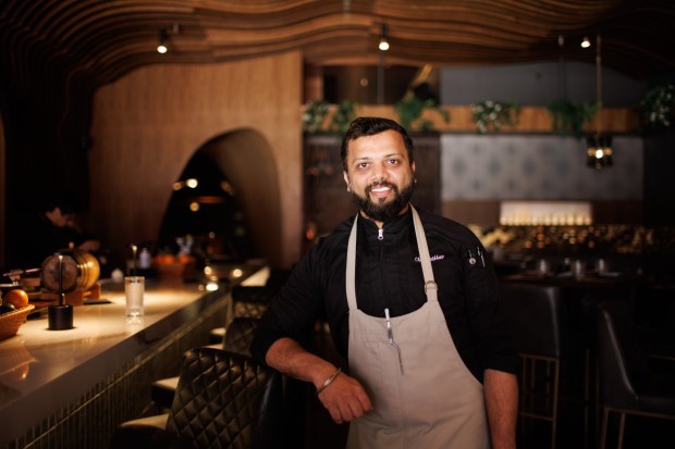 Vaibhav Sawant, the executive chef at Fitoor, a new upscale Indian restaurant-lounge at Santana Row, on April 11, 2024, in San Jose, Calif. (Dai Sugano/Bay Area News Group)