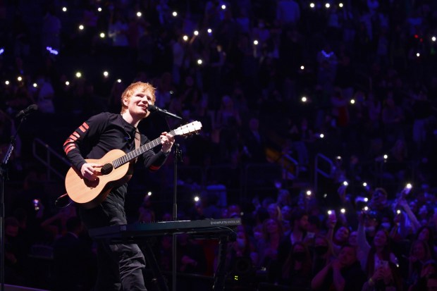 Ed Sheeran performs onstage during iHeartRadio Z100 Jingle Ball 2021 on December 10, 2021 in New York City. (Photo by Dimitrios Kambouris/Getty Images for iHeartRadio)