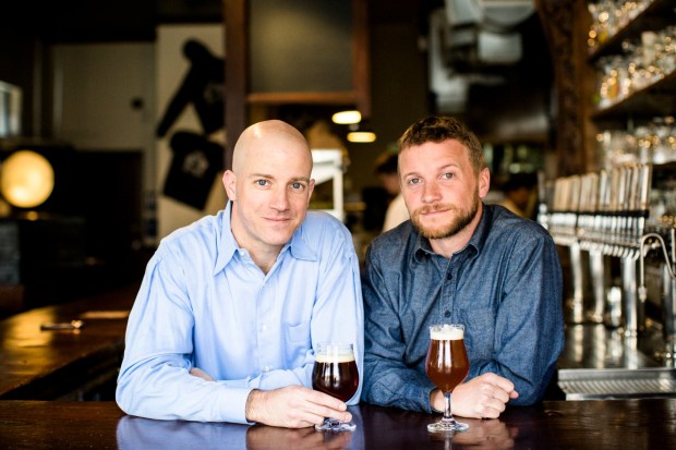 Popular tavern The Monk's Kettle is planning to move from its longtime San Francisco location to Oakland in the late summer of 2024, bringing with it a bevy of local beers and upscale farm-to-table dishes. Pictured: Owners Christian Albertson and Nat Cutler. (The Monk's Kettle)