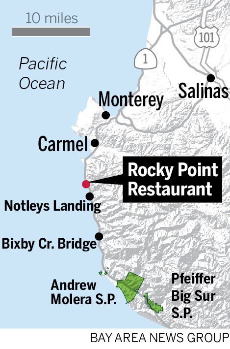 Locator map of Rocky Point Restaurant