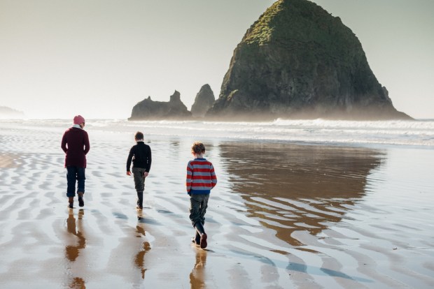 Oregon's Cannon Beach and its iconic Haystack Rock were ranked among the top U.S. beaches by TripAdvisor reviewers. (Getty Images)